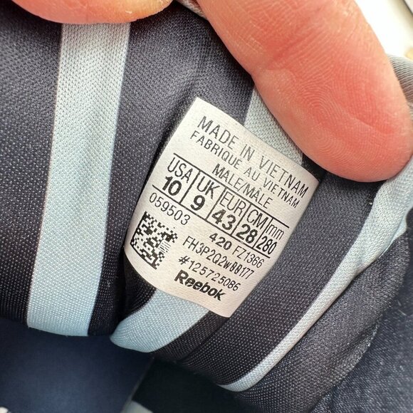 Reebok Question Mid x James Harden Cross Over Men Size 10 Silver Blue Red Shoes - Picture 10 of 11